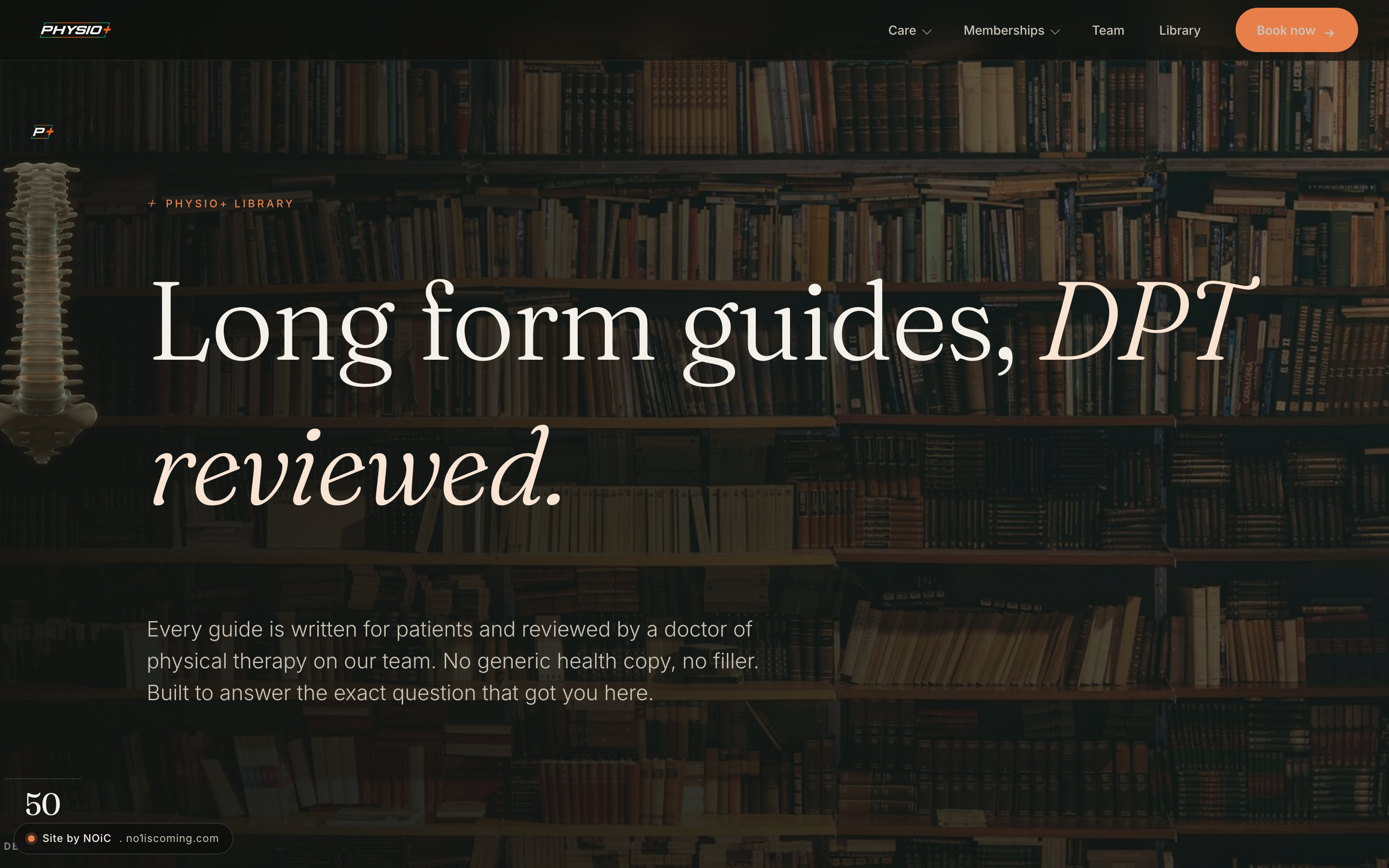 NOiC rebuild library index with article cards, real photography, and category tagging