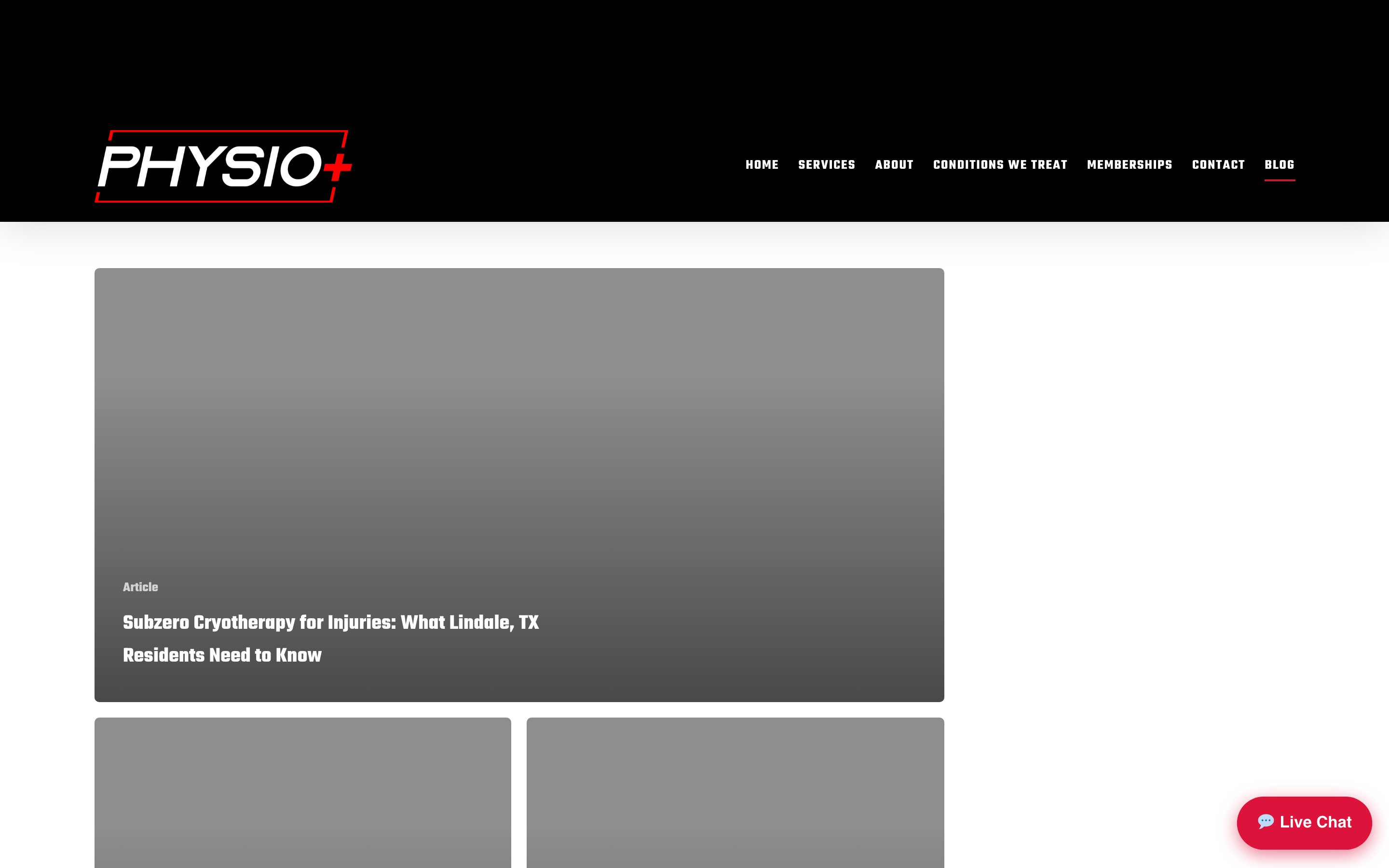 Original physioplustx.com blog index
