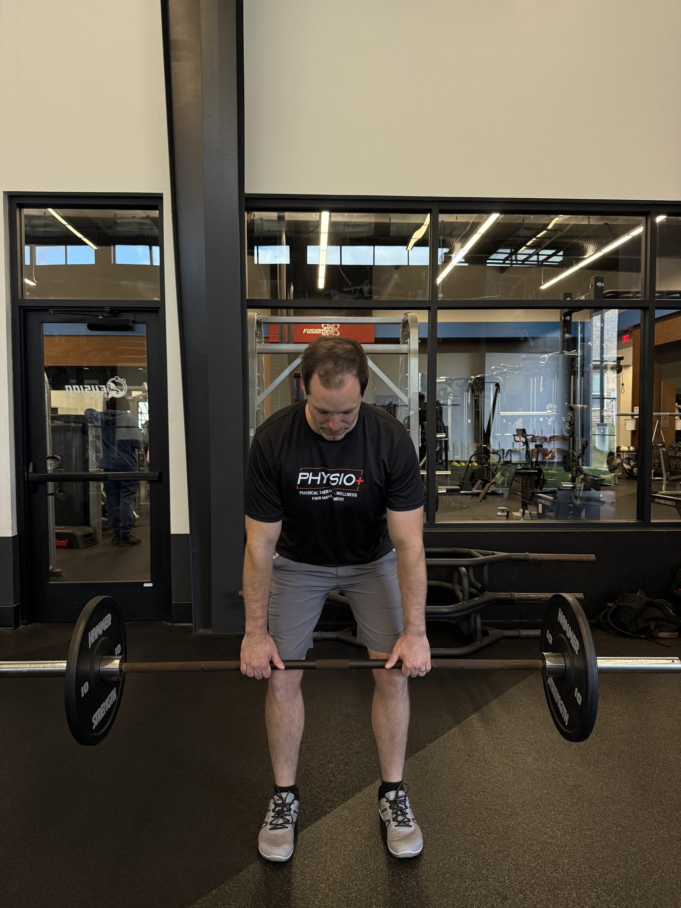 Barbell deadlift at Physio+