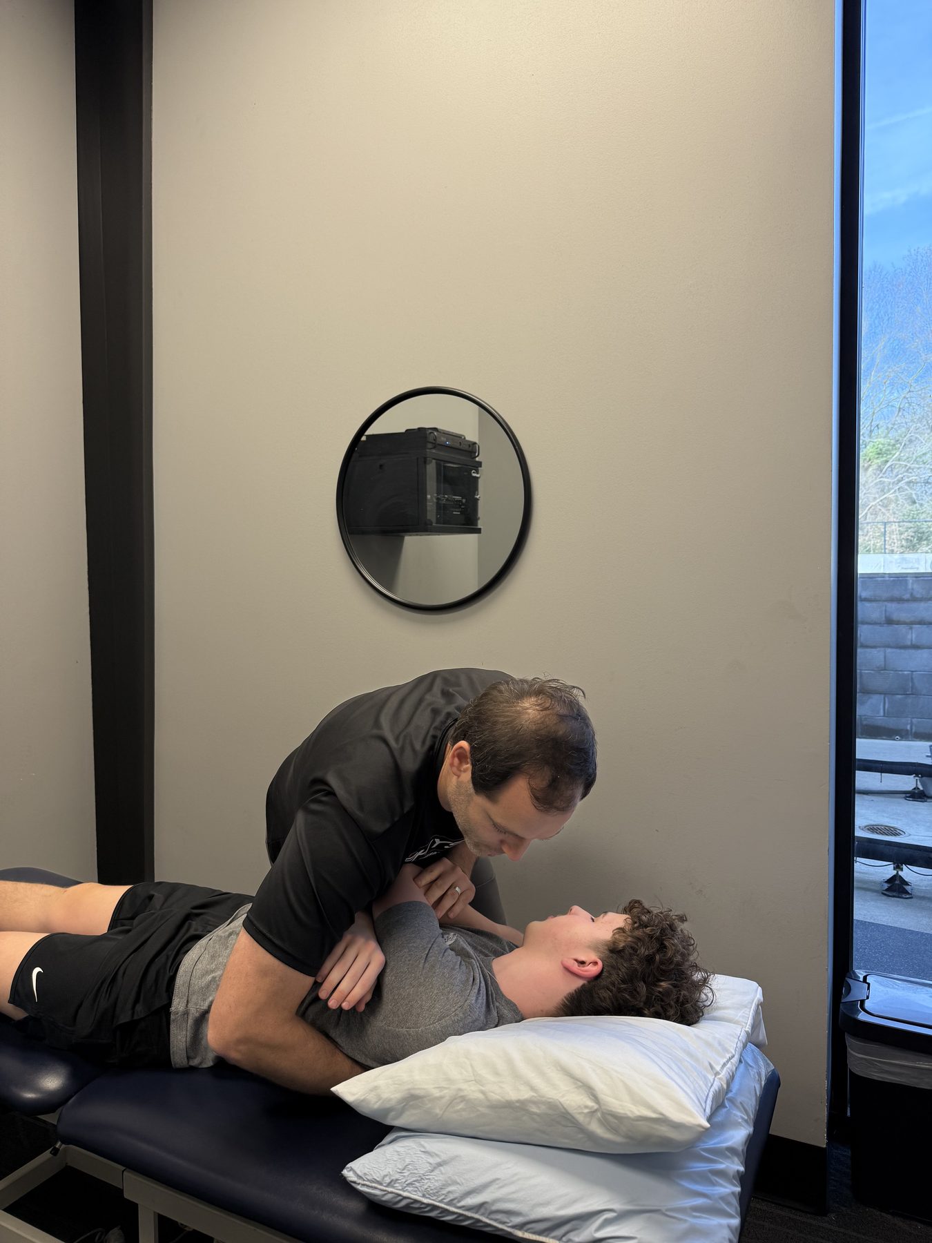 Cervical and jaw assessment performed by a Physio+ doctor of physical therapy