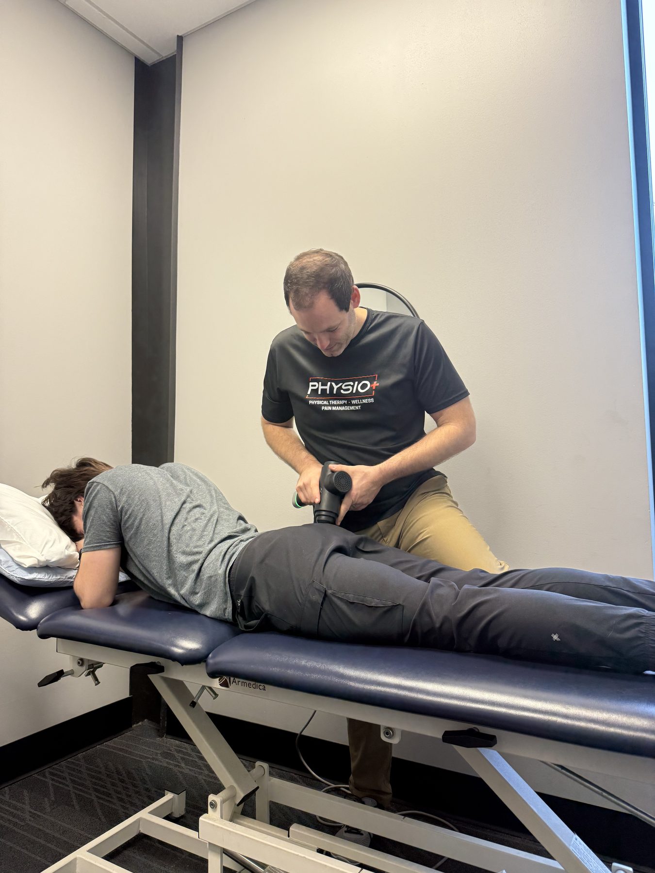 Percussion therapy at Physio+